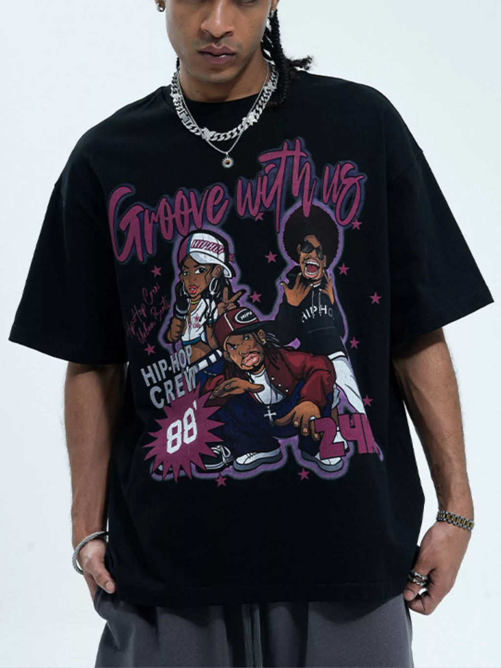 Men's Graphic Round Neck Half Sleeve T-Shirt