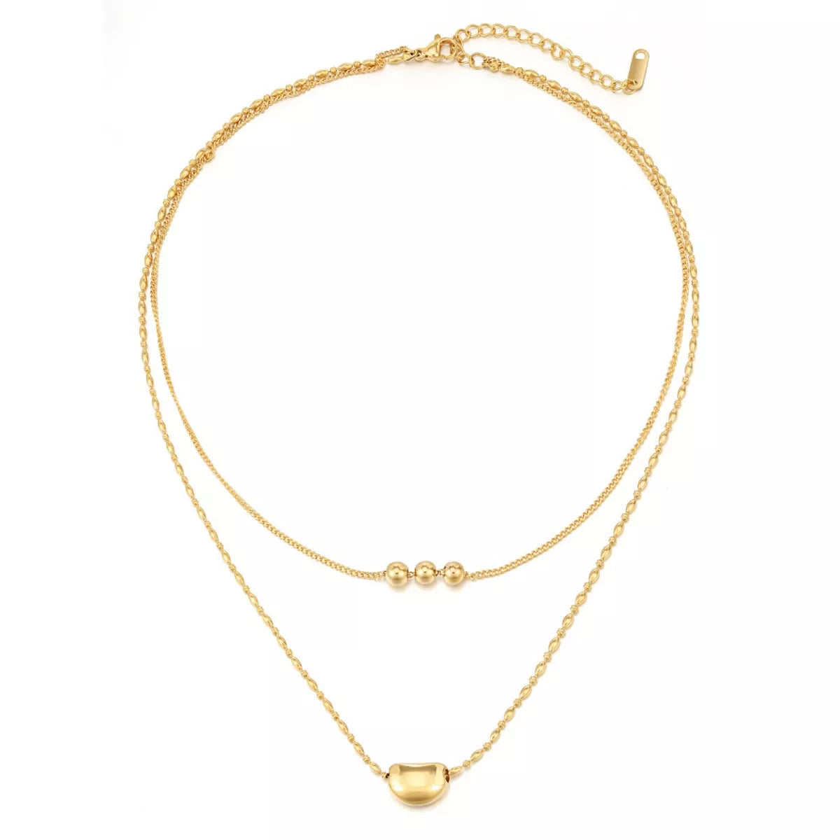 18K Gold-Plated Double Layered Necklace