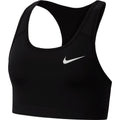 Nike Womens Medium Support Non Padded Sports Bra with Band Black/Black/(White) X-Small