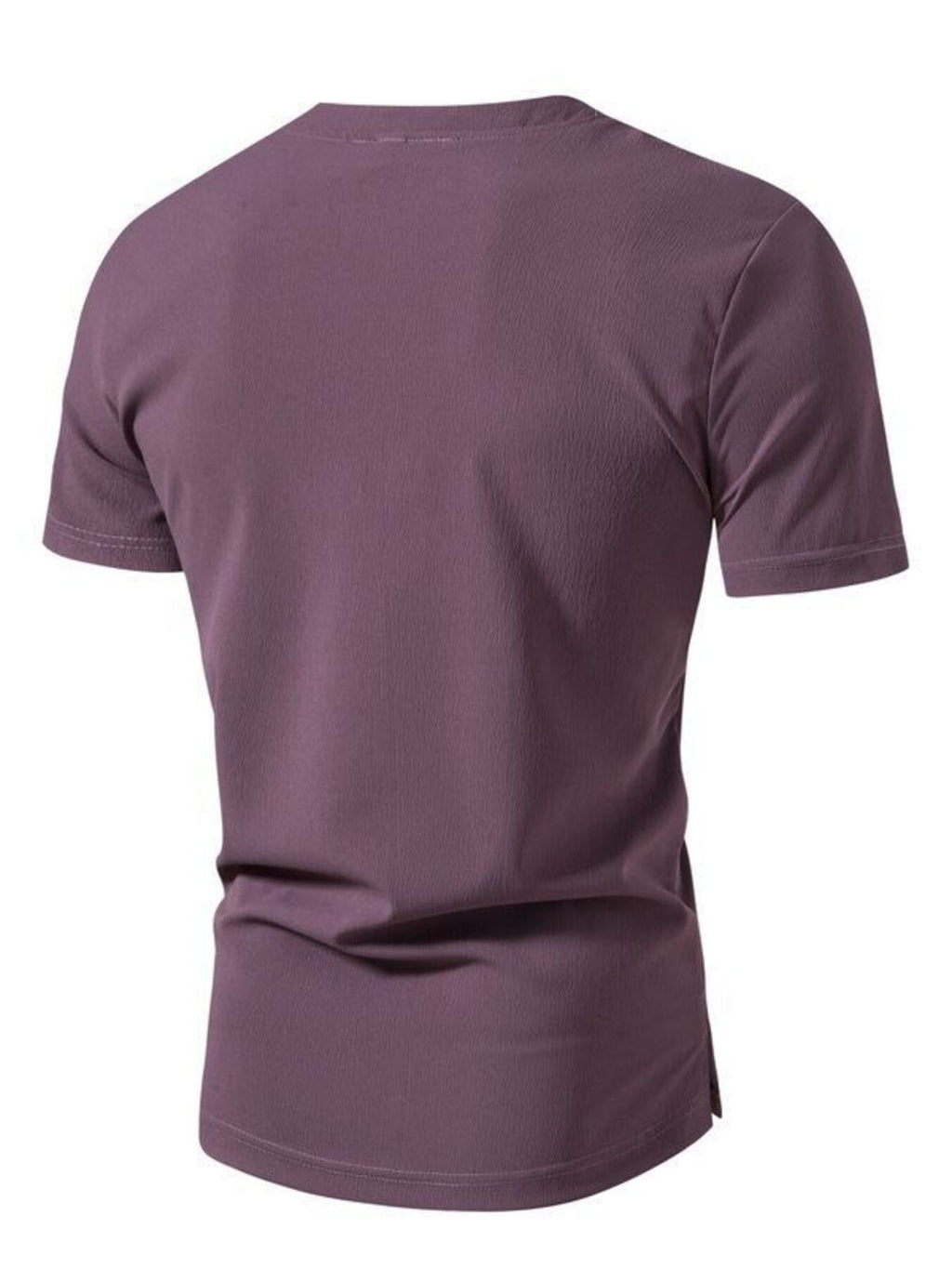 Men's Plus Size Casual Button Henley T-Shirt