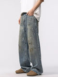 Men's Washed Loose Fit Jeans