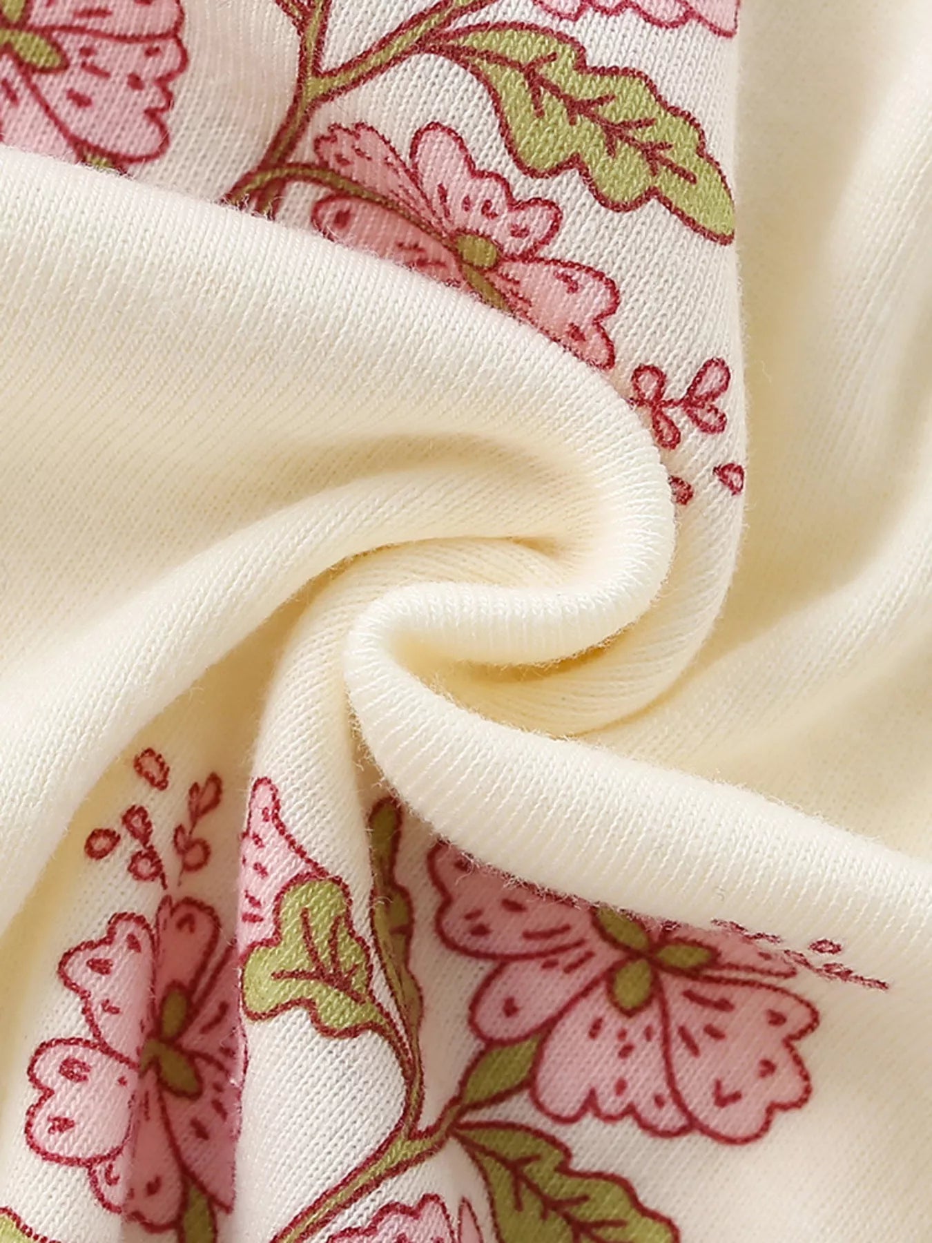 Children's Floral Print Cotton Dress