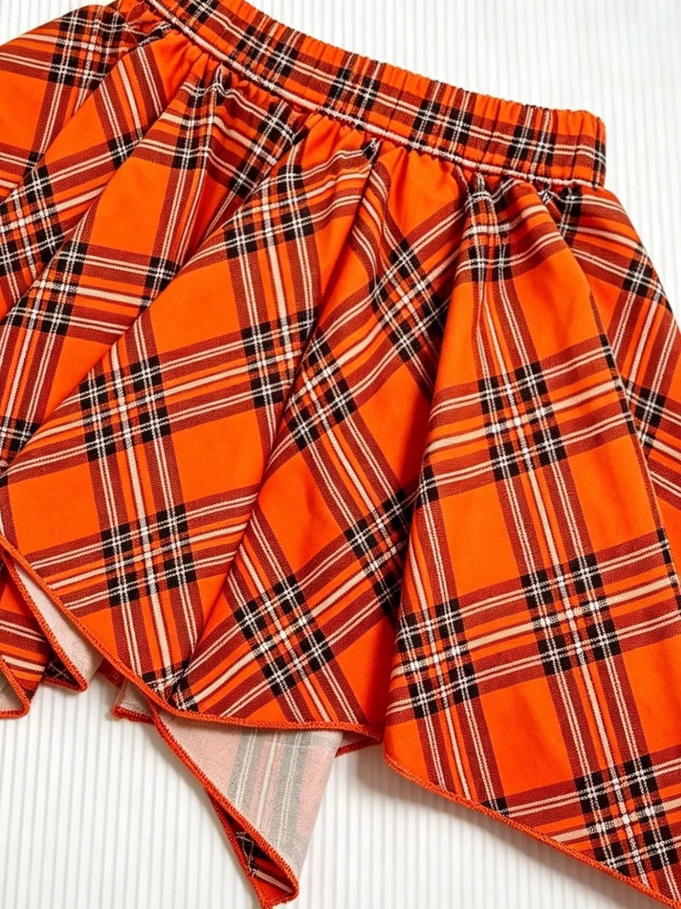 Children's Pumpkin Bubbles Graphic Top and Skirt Outfit Set