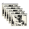 Baha Ranch Black White Cowboy Cosmetic Bag Pack of 5 Made in America
