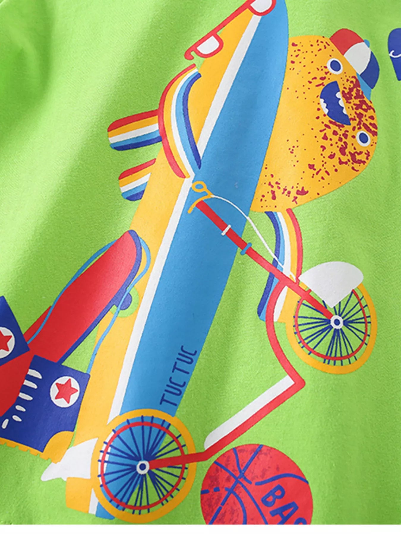 Children's Cartoon Graphic Short Sleeve T-Shirt