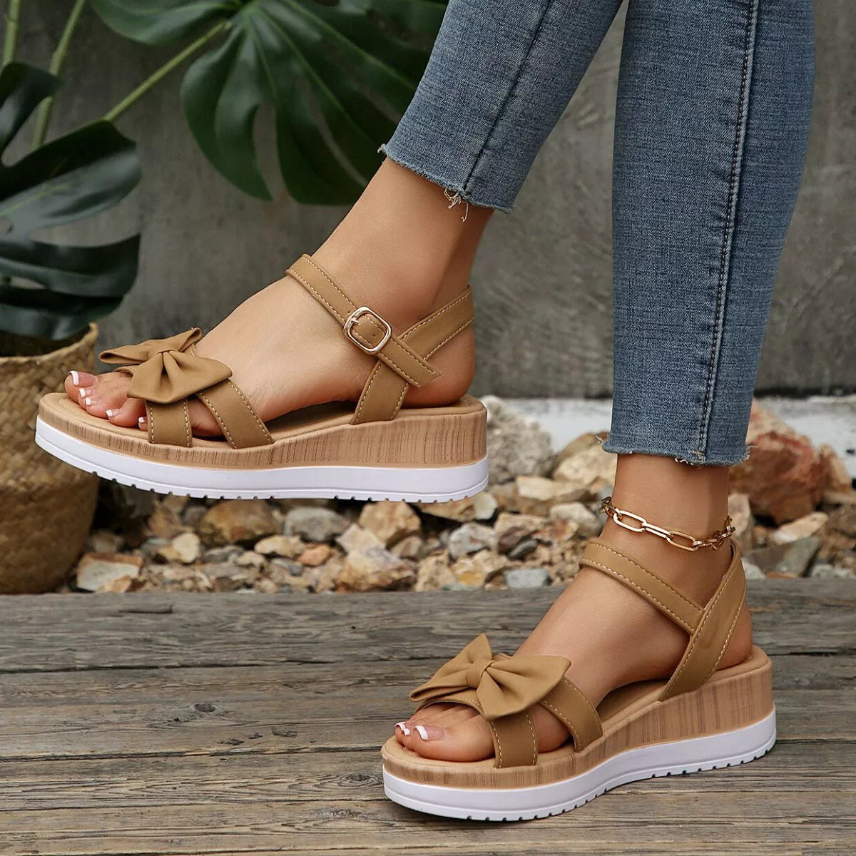 Open Toe Wedge Sandals