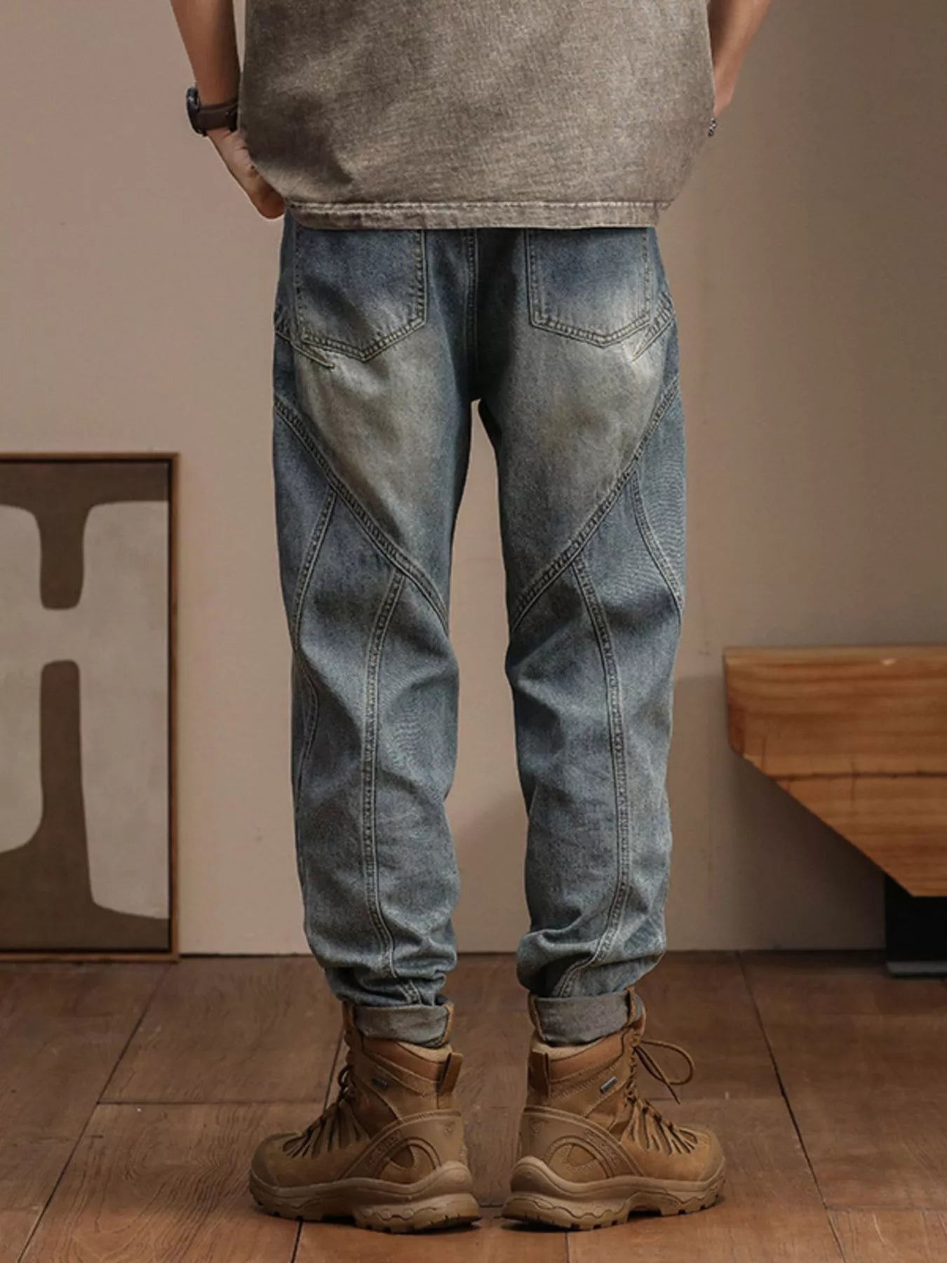 Men's Vintage Wash Relaxed Fit Jeans