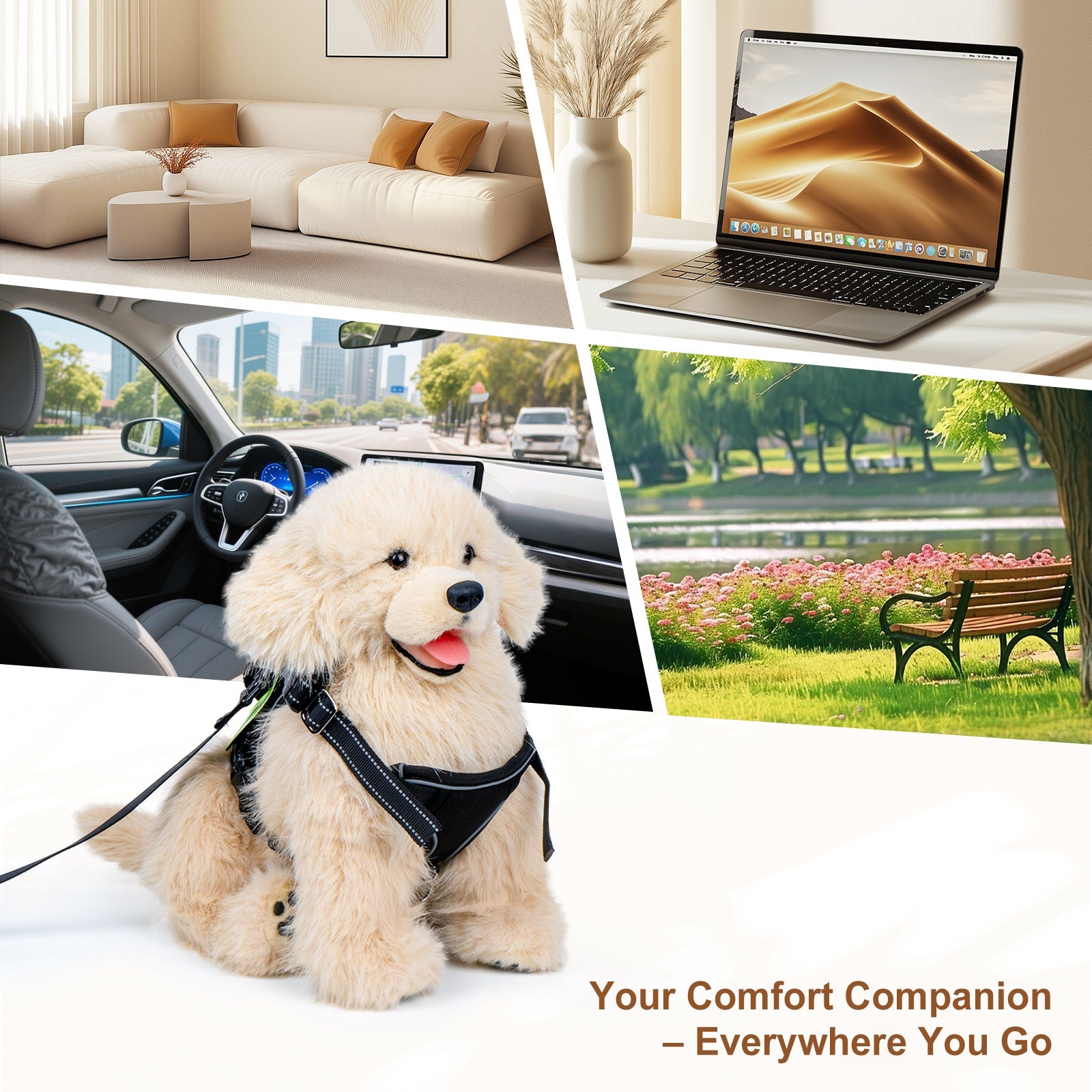 Golden Retriever Plush – Weighted Emotional Support Toy Gift