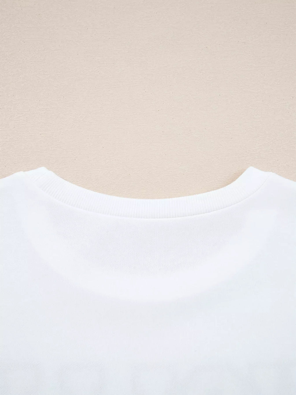 HOLLY JOLLY Embroidered Round Neck Sweatshirt