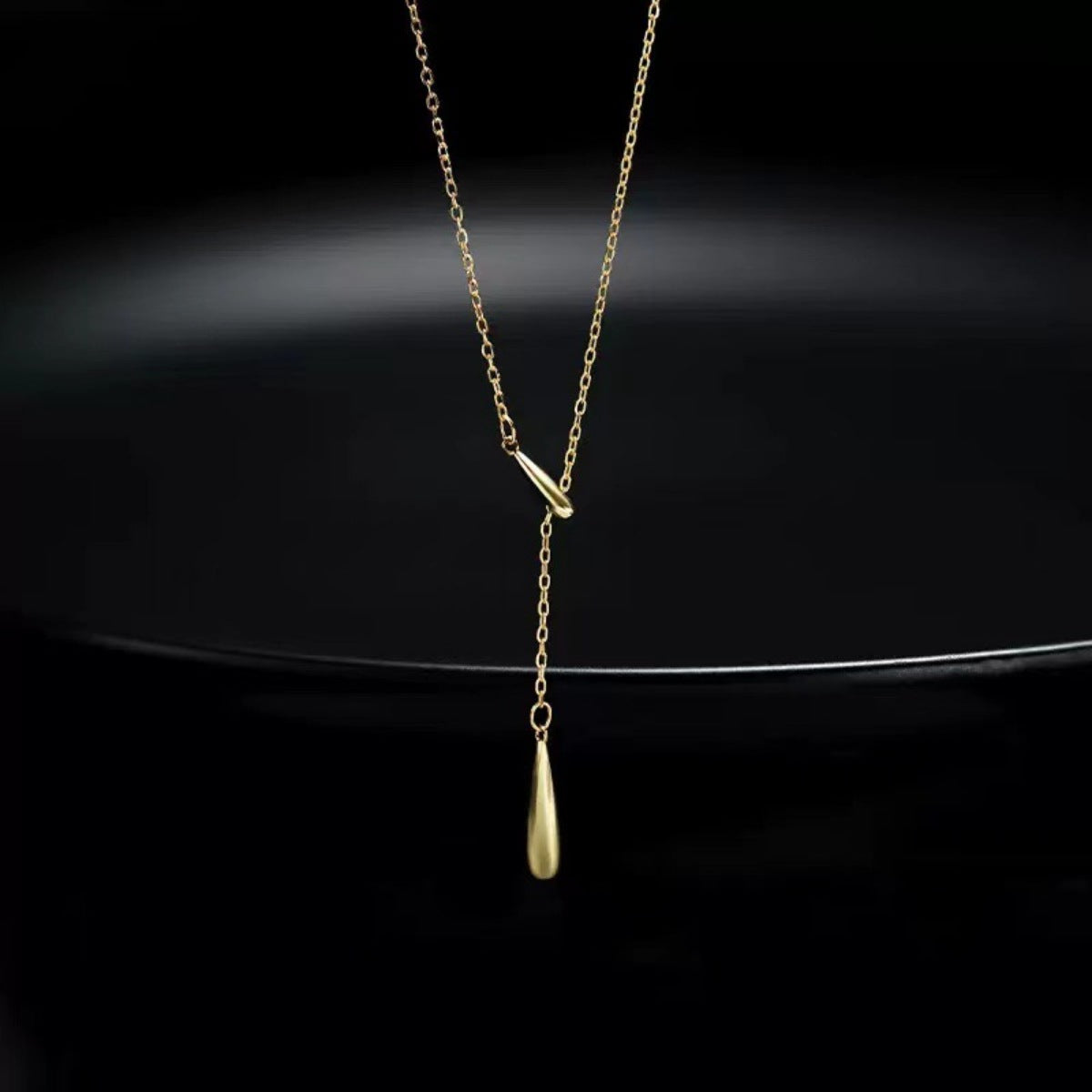 925 Sterling Silver Y-Shaped Pendant Necklace