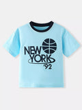 Children's New York Basketball Graphic Casual T-Shirt