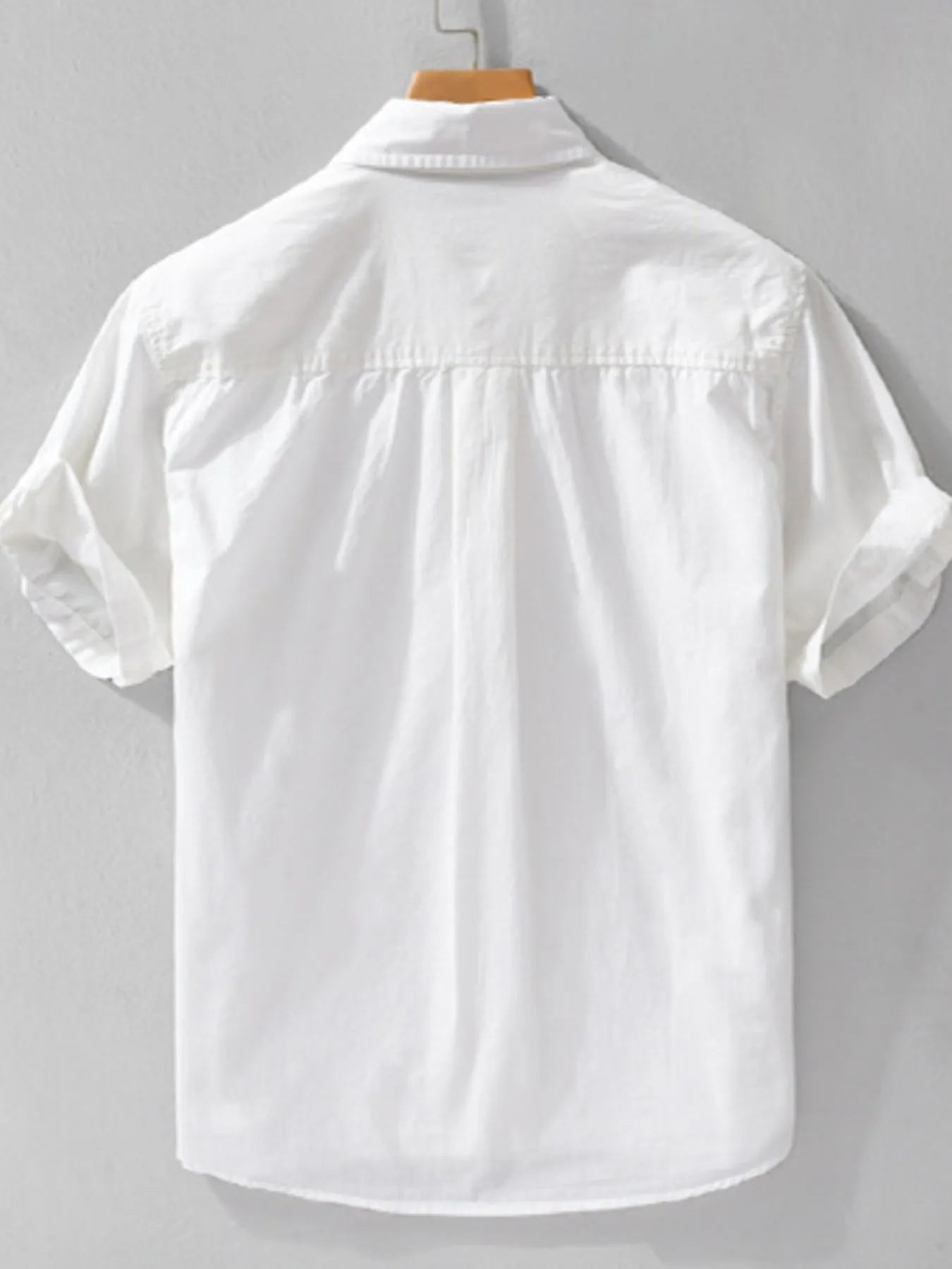 Men's Plus Size Button Up Short Sleeve Shirt