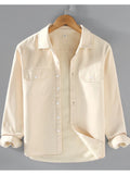 Men's Plus Size Button Up Long Sleeve Shirt