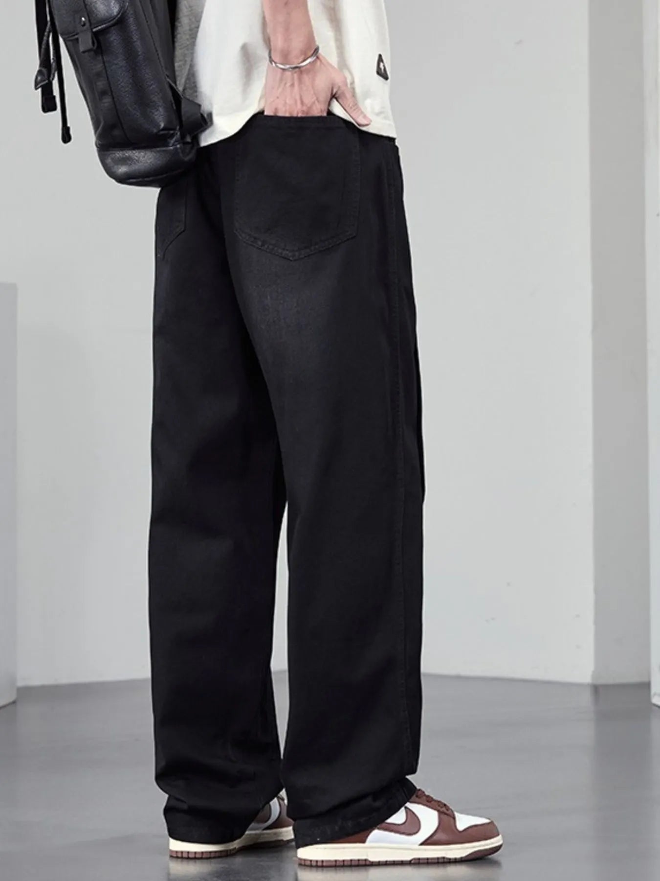 Men's Plus Size Wide Leg Jeans