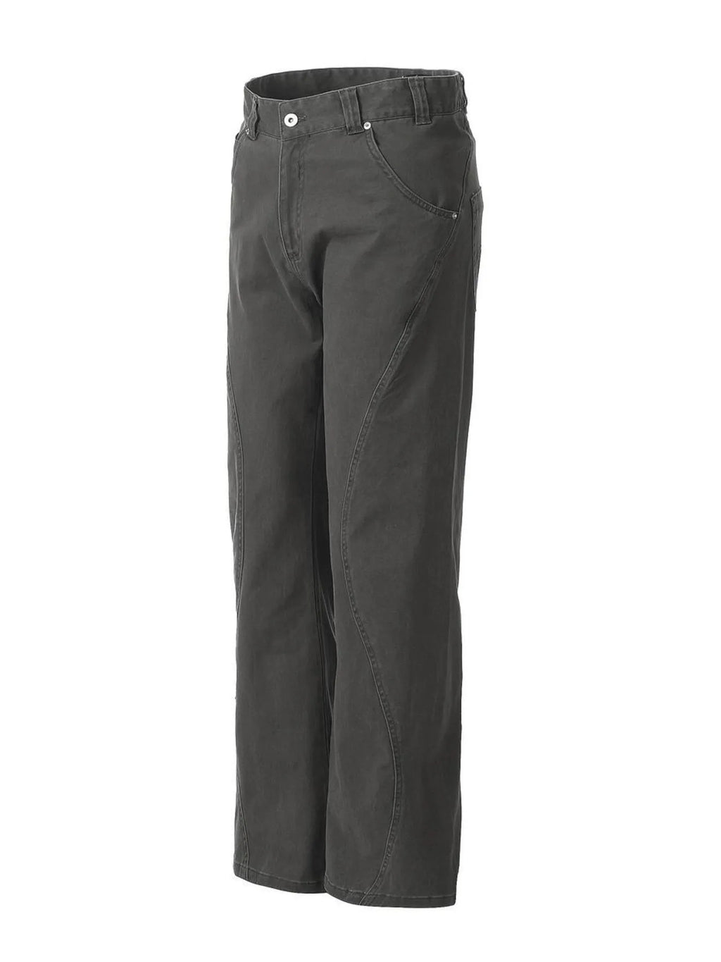 Men's Washed High Waist Flare Pants