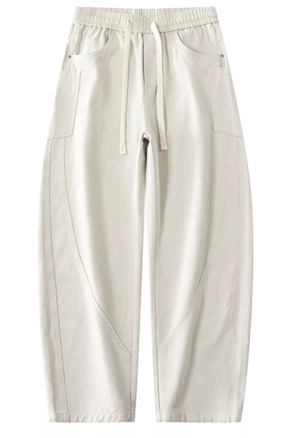 Men's Plus Size Loose Fit Drawstring Waist Jeans