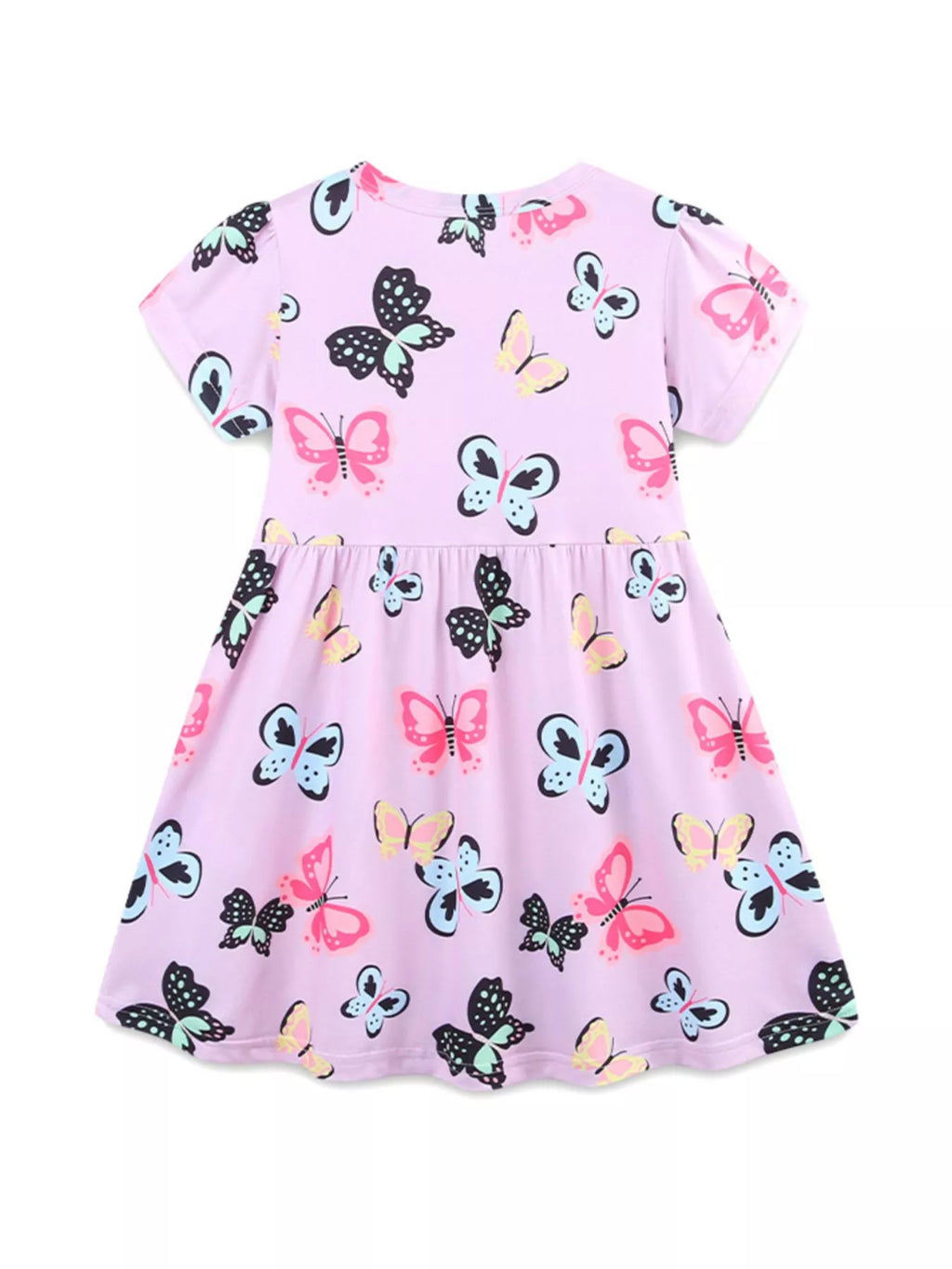 Children's Butterfly Print Casual Dress