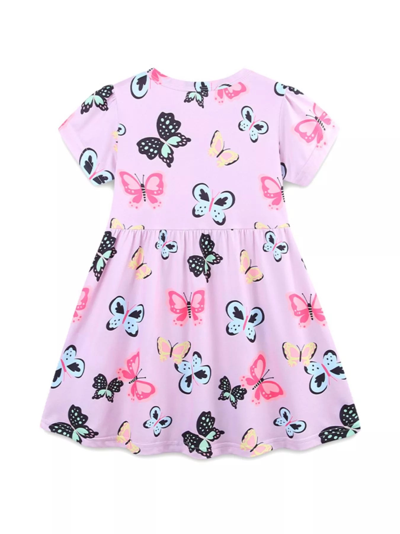 Children's Butterfly Print Casual Dress