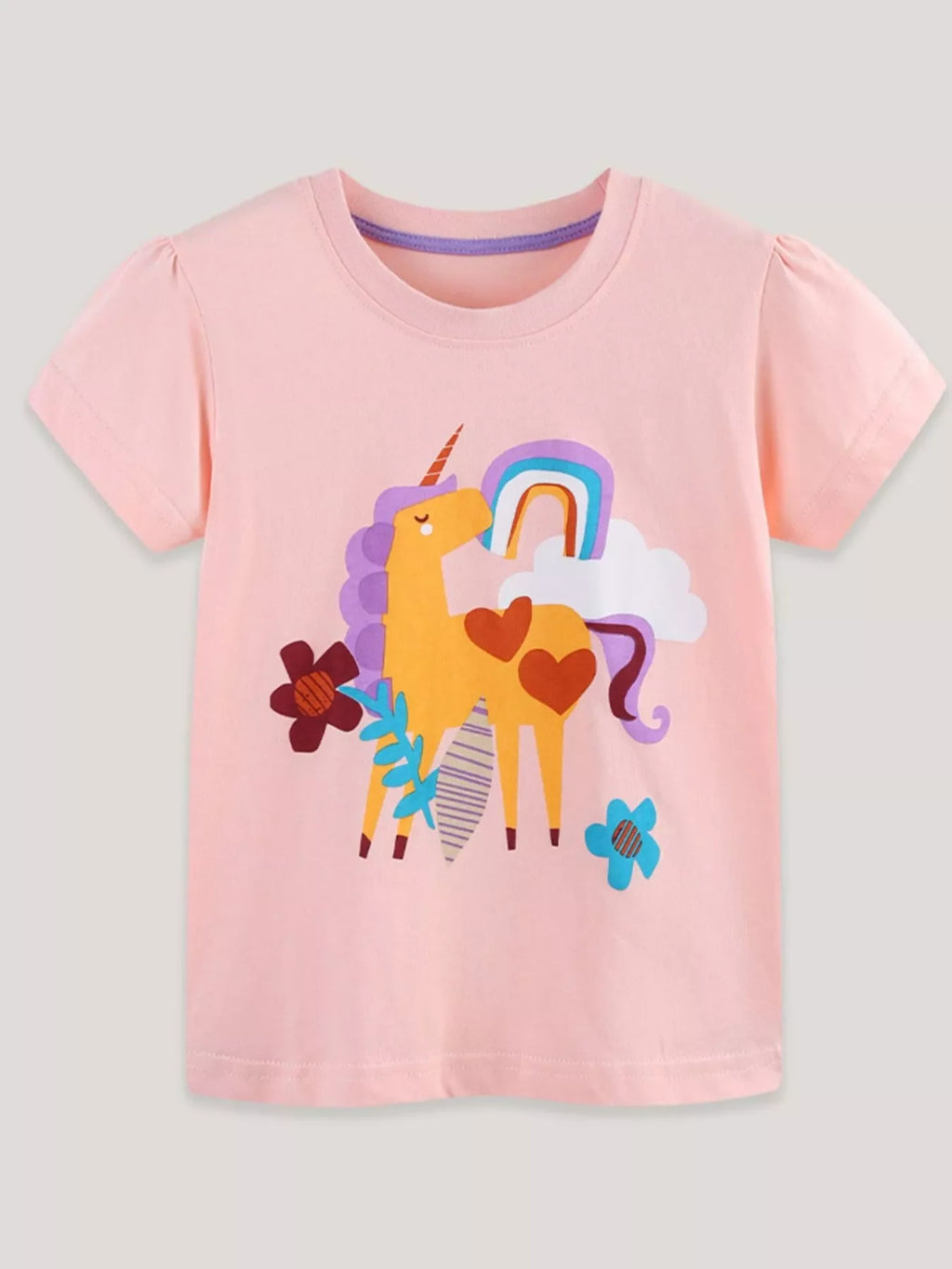 Children's Unicorn Graphic Short Sleeve T-Shirt
