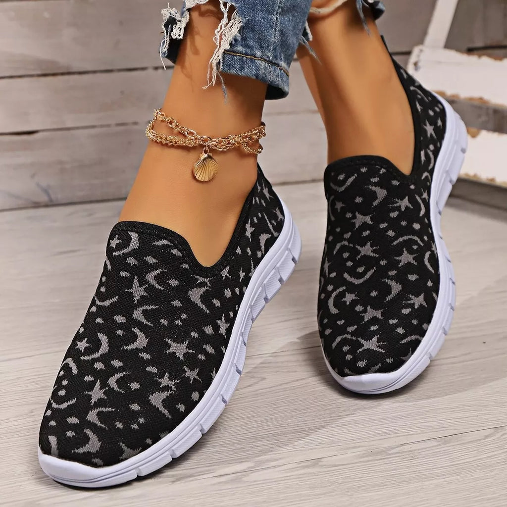 Round Toe Platform Slip-Ons