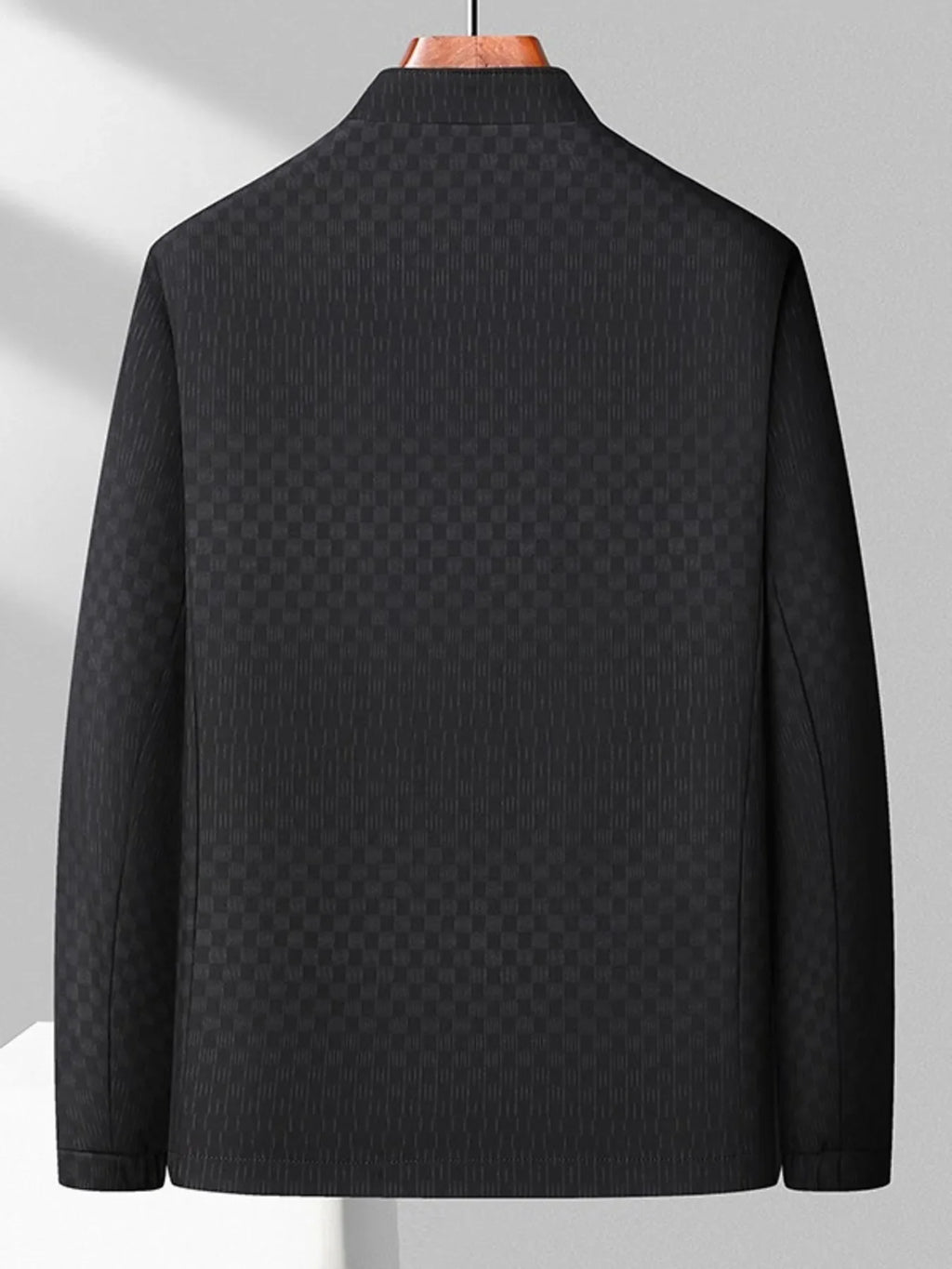 Men's Plus Size Zip Up Long Sleeve Jacket