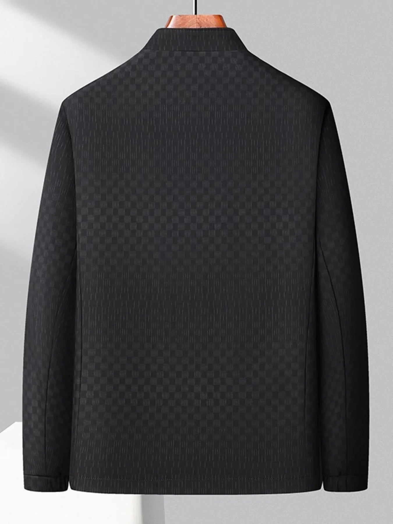 Men's Plus Size Zip Up Long Sleeve Jacket