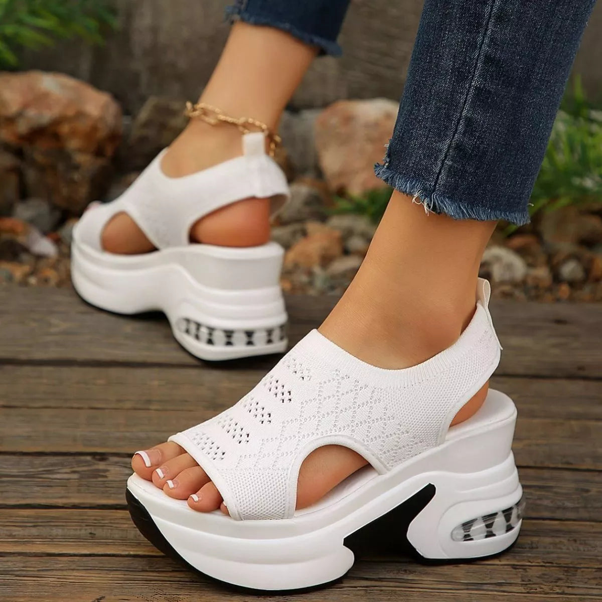Open Toe Platform Sandals
