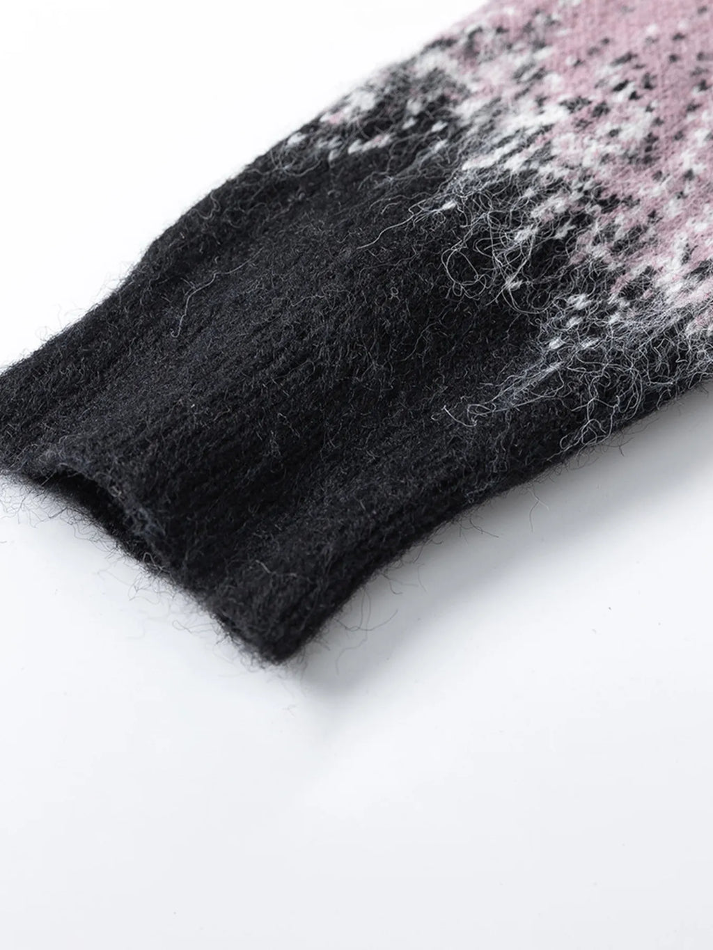 Men's Gradient Text Print Round Neck Sweater