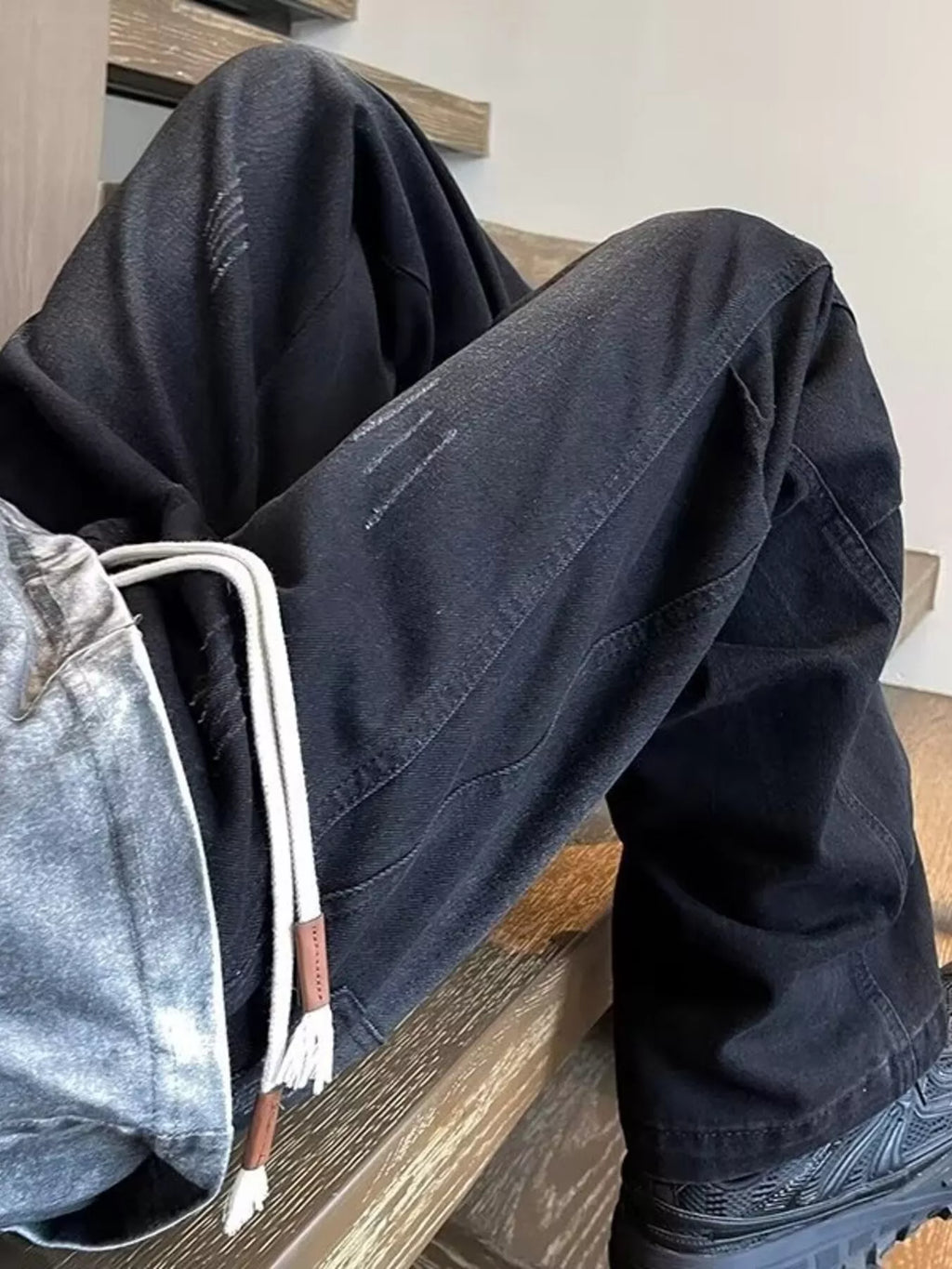 Men's Plus Size Wide Leg Jeans