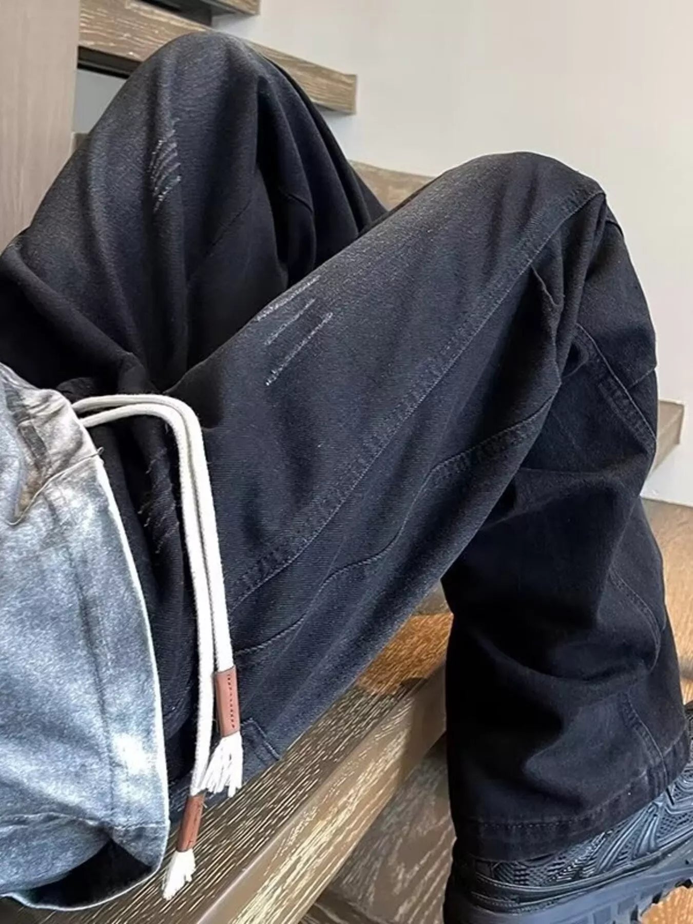 Men's Plus Size Wide Leg Jeans