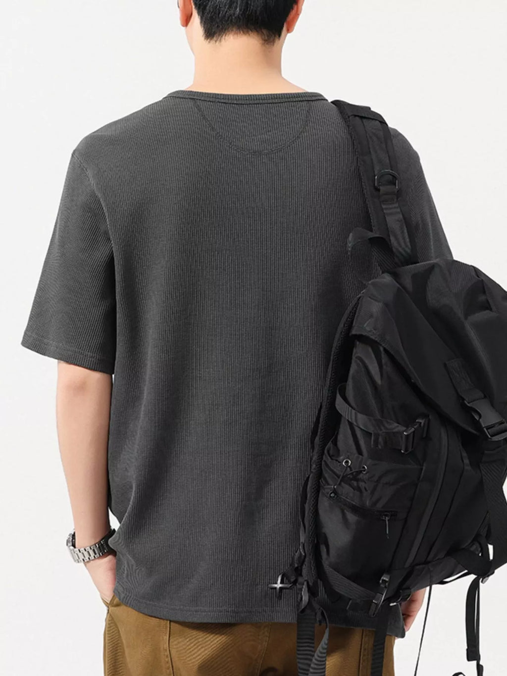 Men's Plus Size Round Neck Short Sleeve T-Shirt