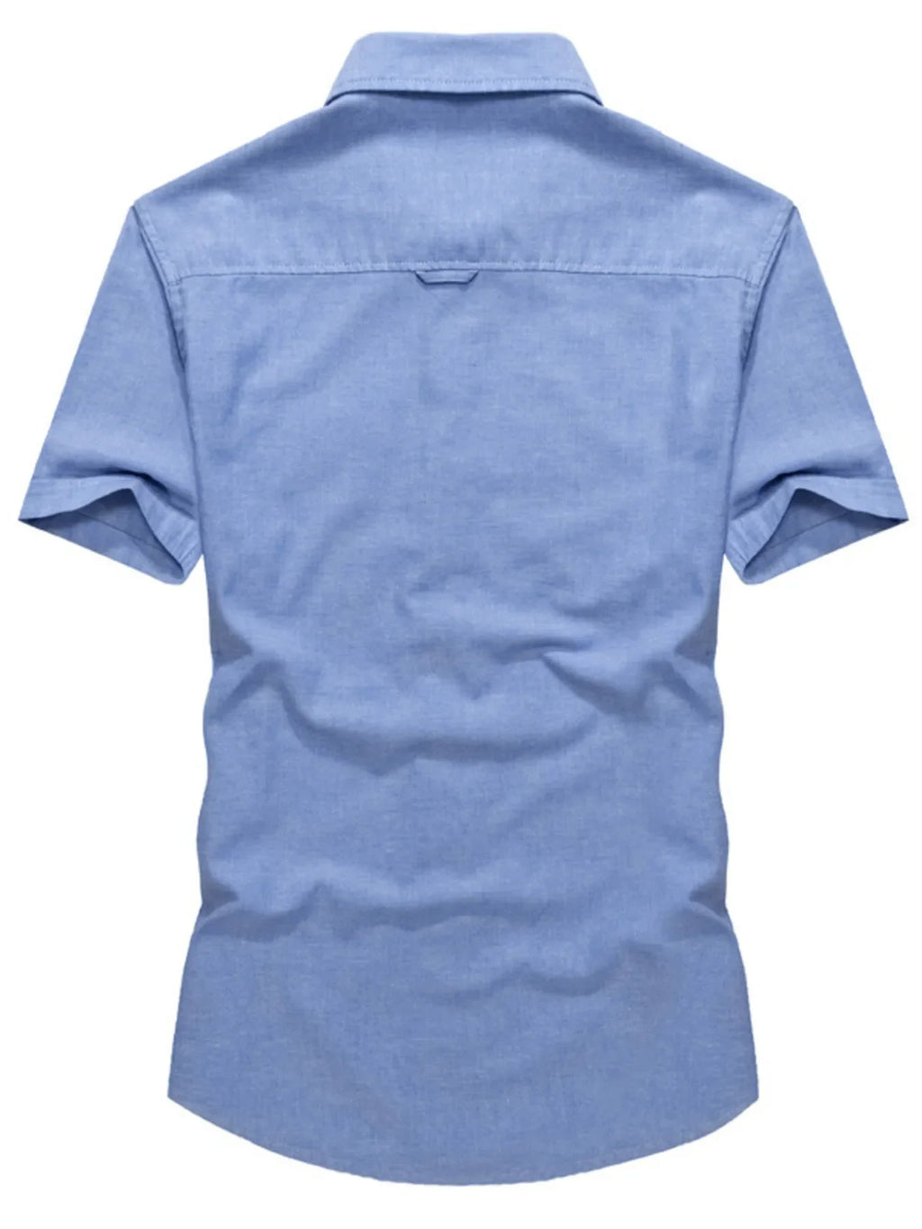 Men's Plus Size Casual Short Sleeve Button-Down Shirt