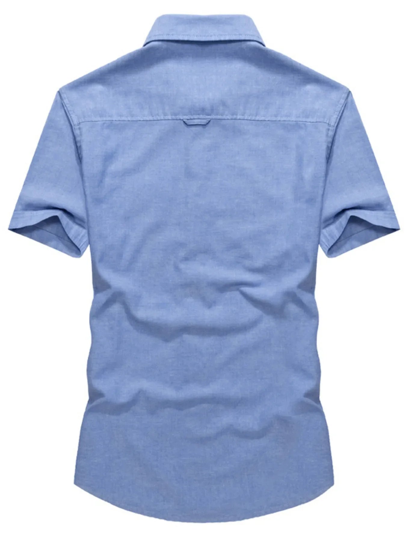 Men's Plus Size Casual Short Sleeve Button-Down Shirt