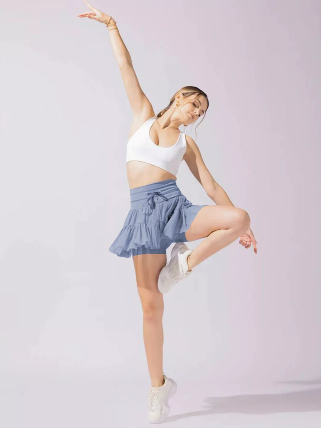 High Waist Skort with Pockets