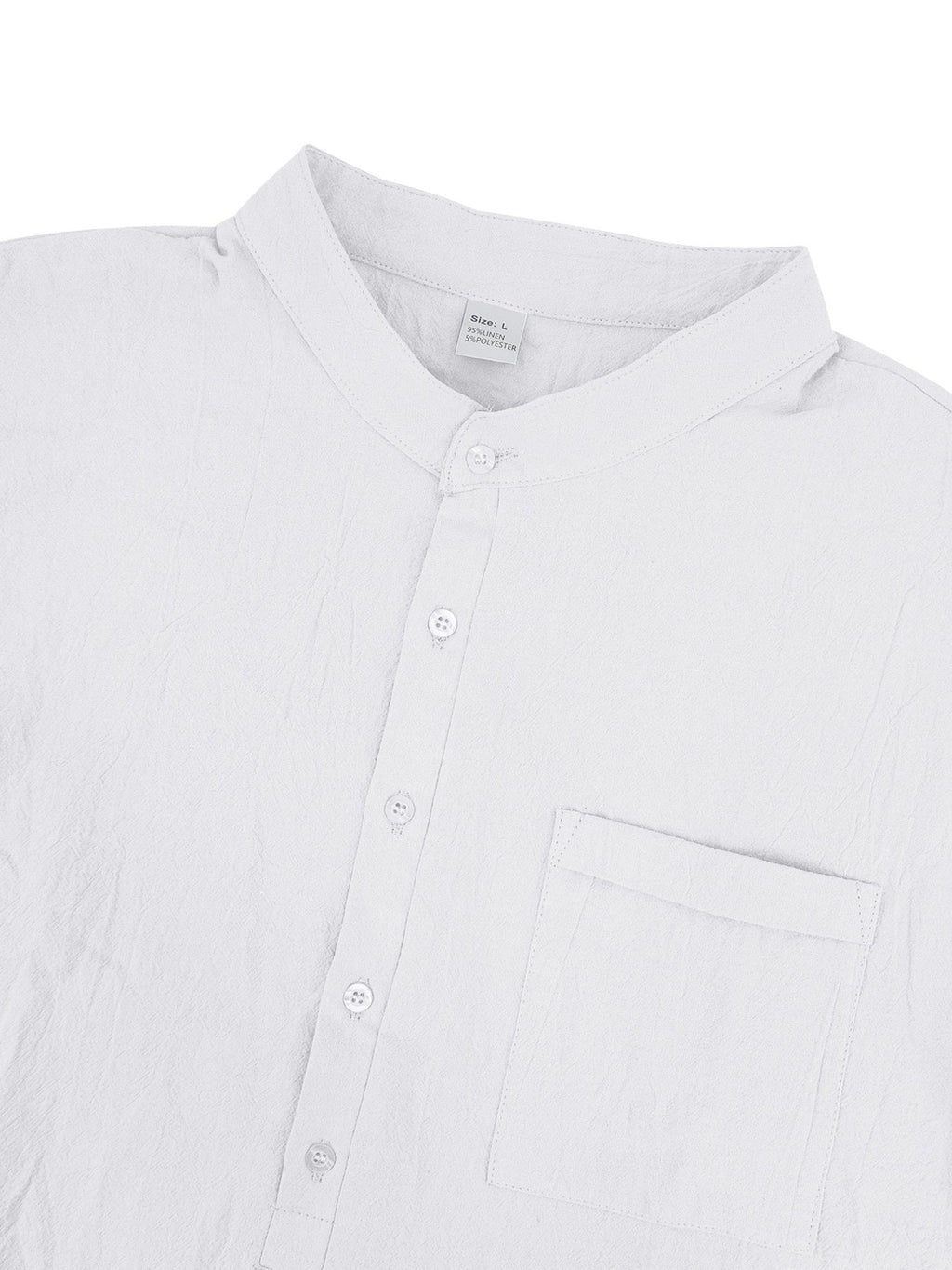 Men's Full Size Button Detail Long Sleeve Shirt Plus Size
