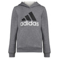 adidas Boys Chop Pullover Hoodie Charcoal Grey Heather Small (8)