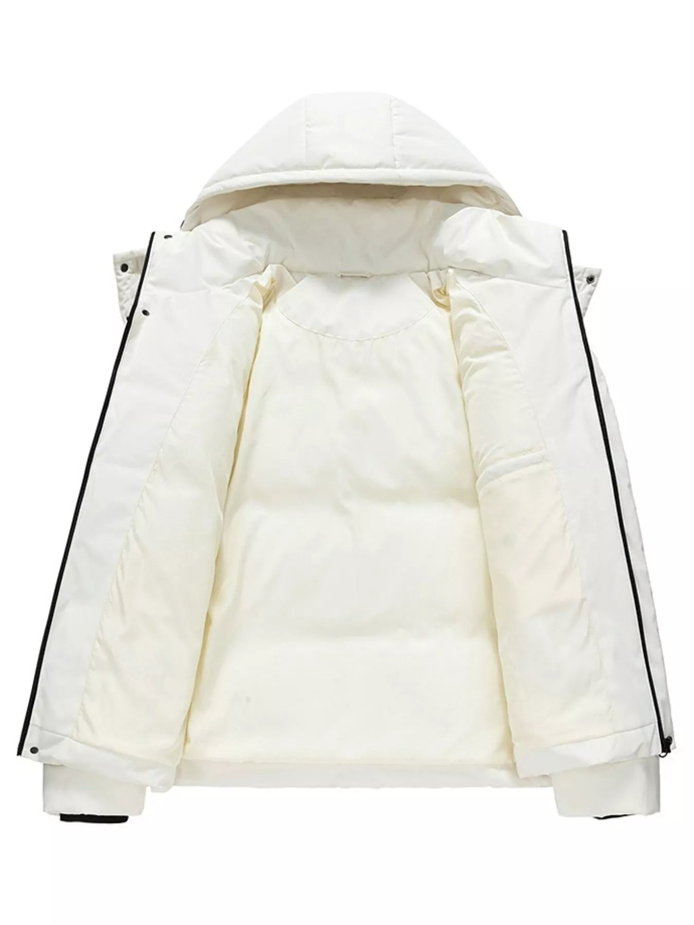 Men's Plus Size Hooded Padded Winter Puffer Jacket