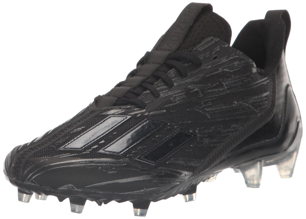 adidas Mens Adizero Football Shoe Black/Black/Black 8