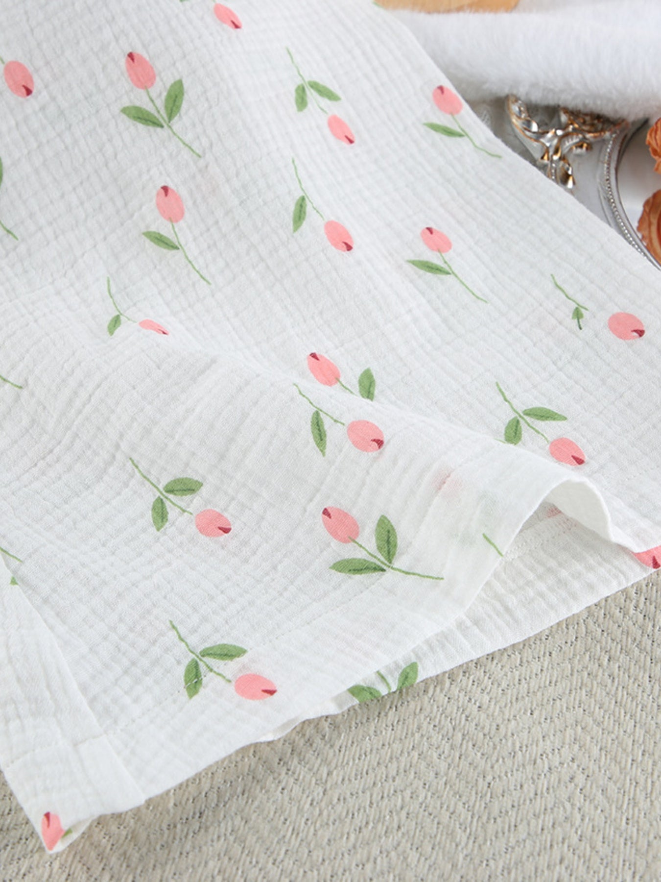 Floral Print Lightweight Lounge Nightgown