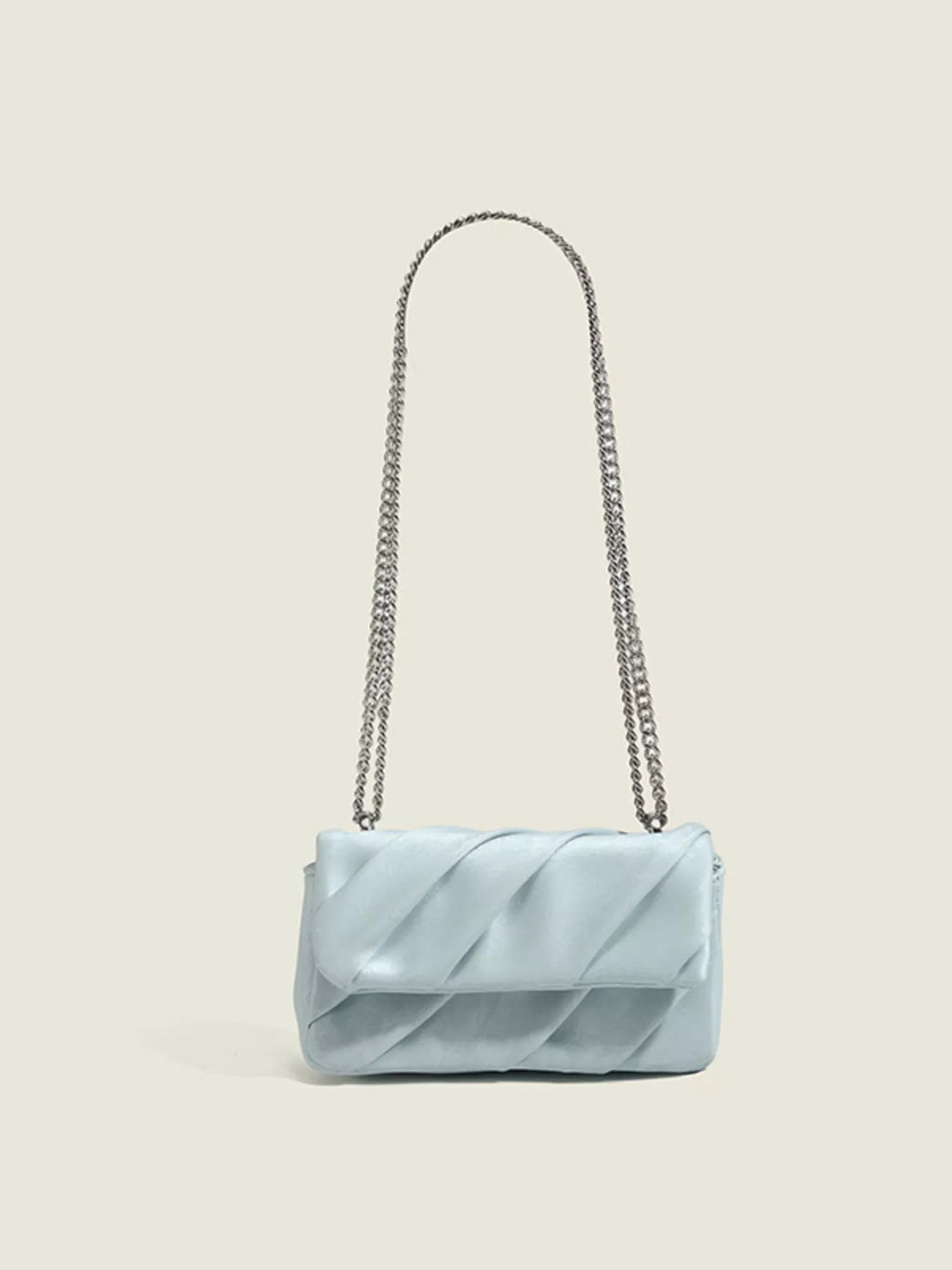 Ruched Flap Crossbody Bag