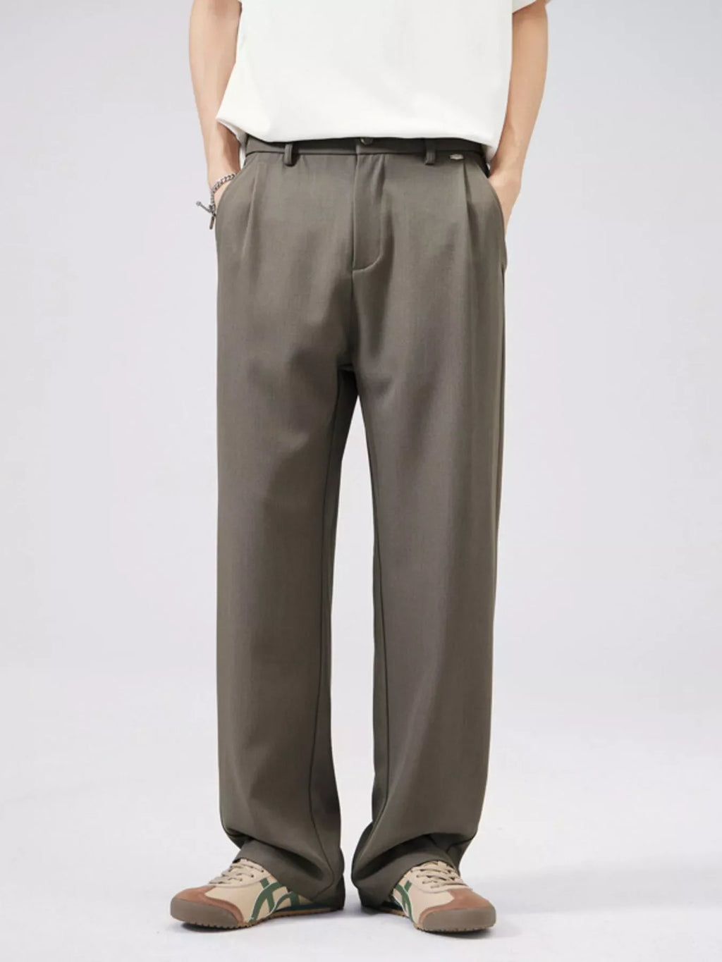 Men's Full Size Wide Leg Pants Plus Size
