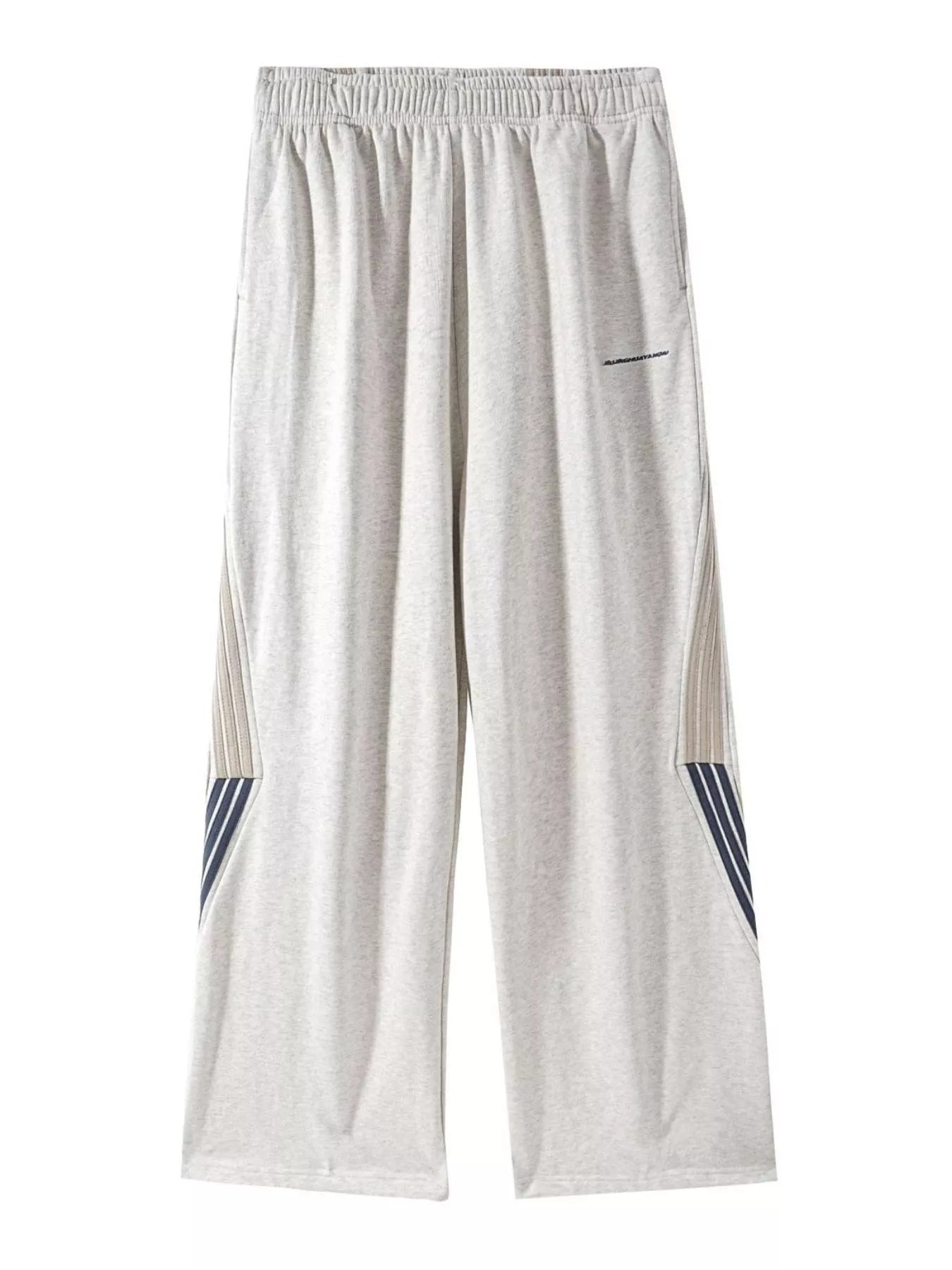 Men's Plus Size Side Striped Relaxed Fit Casual Pants