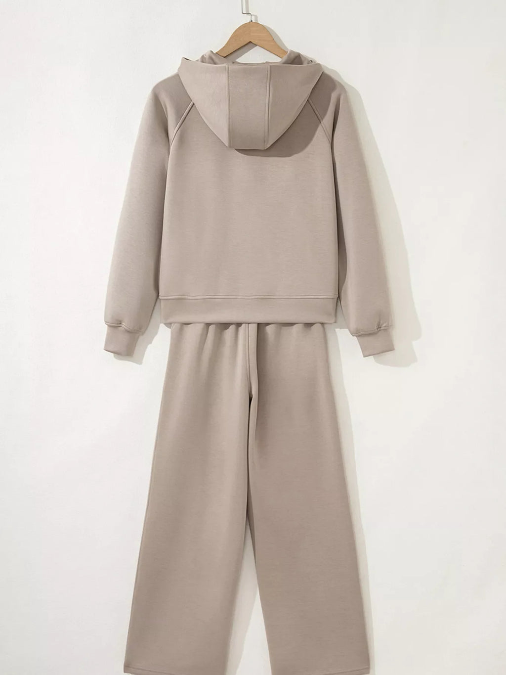 Half Zip Long Sleeve Hoodie and Pants 2pcs Outfit