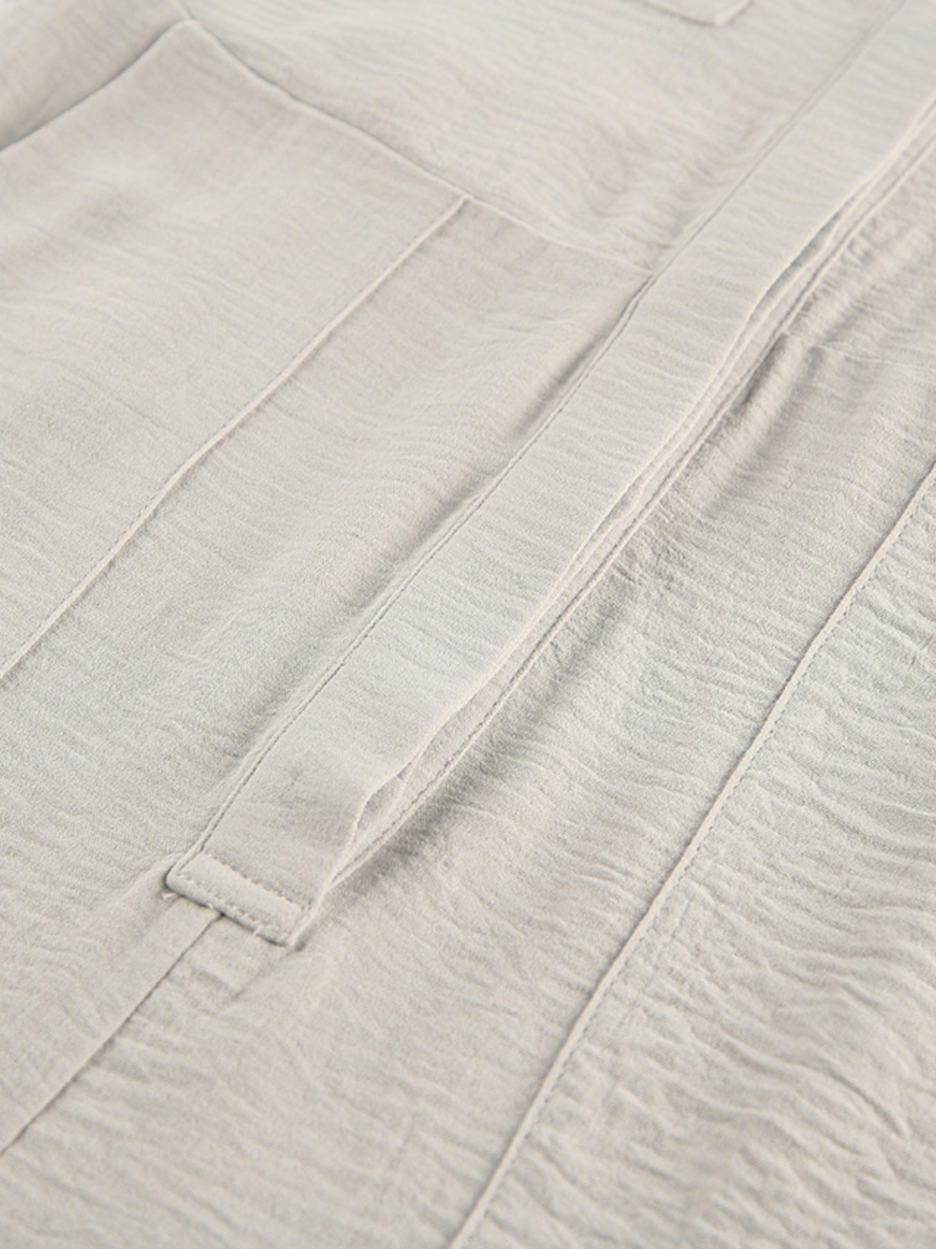 Chest Pocket Short Sleeve Wide Leg Jumpsuit