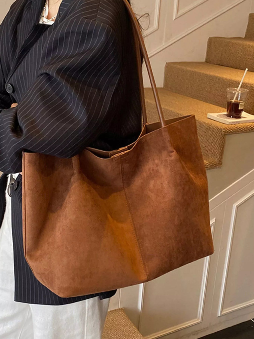 Solid Color Tote Bag