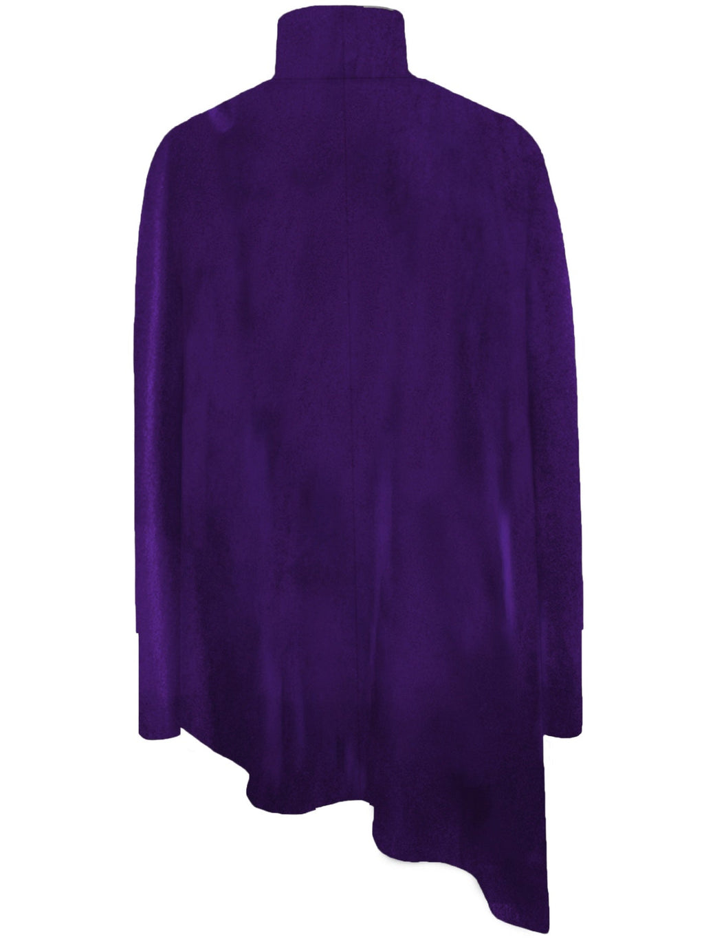 Elegant Turtleneck Asymmetric Hem Top