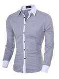 Men's Slim Fit Long Sleeve Shirt
