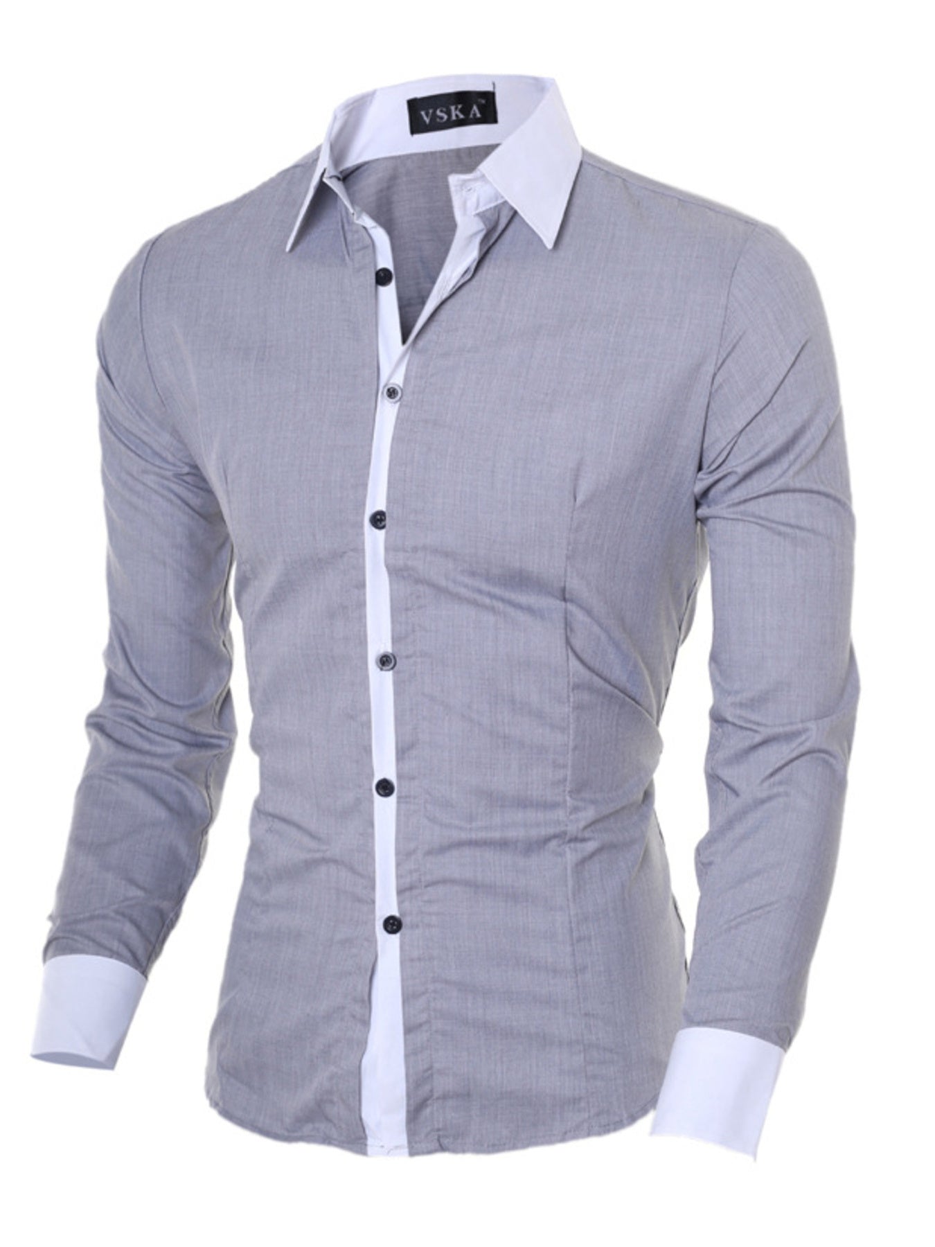 Men's Slim Fit Long Sleeve Shirt