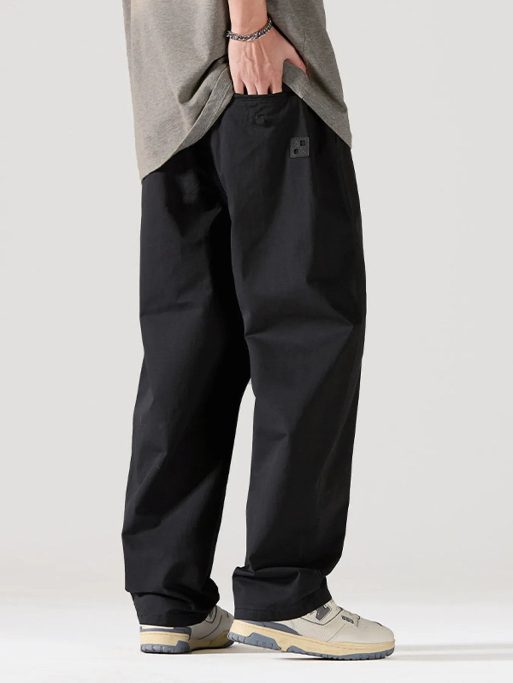 Men's Full Size Casual Loose Fit Drawstring Pants Plus Size