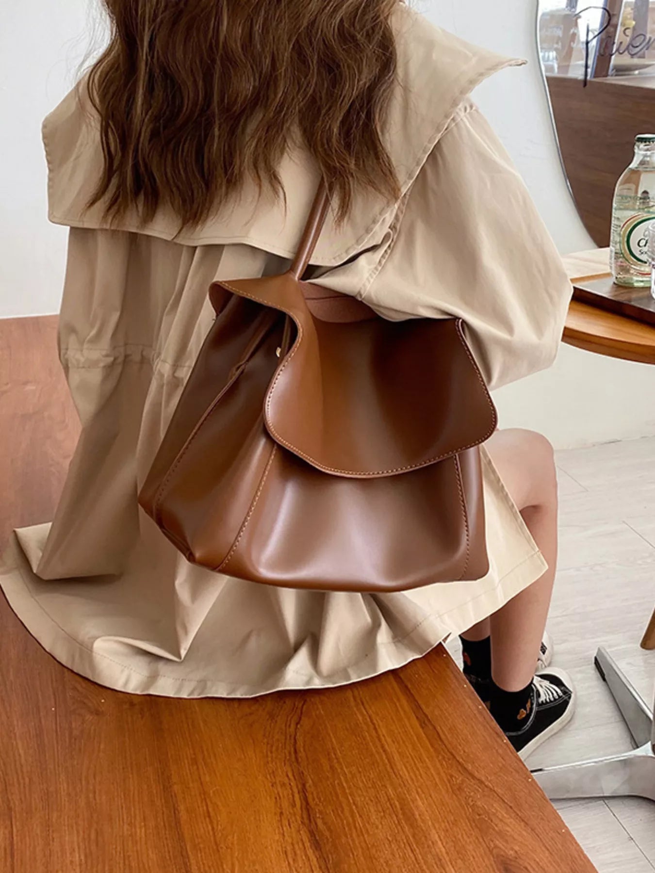 Flap Closure Crossbody Bag